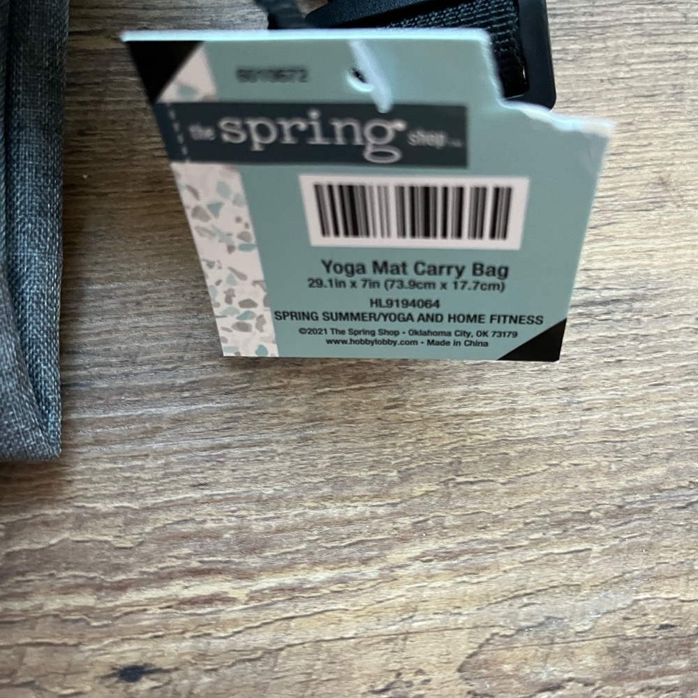The Spring Shop Black Yoga Mat Bag